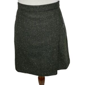Banana Republic Wool Flecked Envelope Style Skirt
